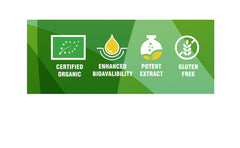 Close-up of thyme and marjoram beside oregano oil softgels