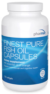 Pharmax Finest Pure Fish Oil Capsules bottle front view
