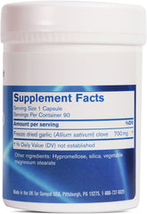 Pharmax Garlic Freeze Dried 90 Capsules bottle with label