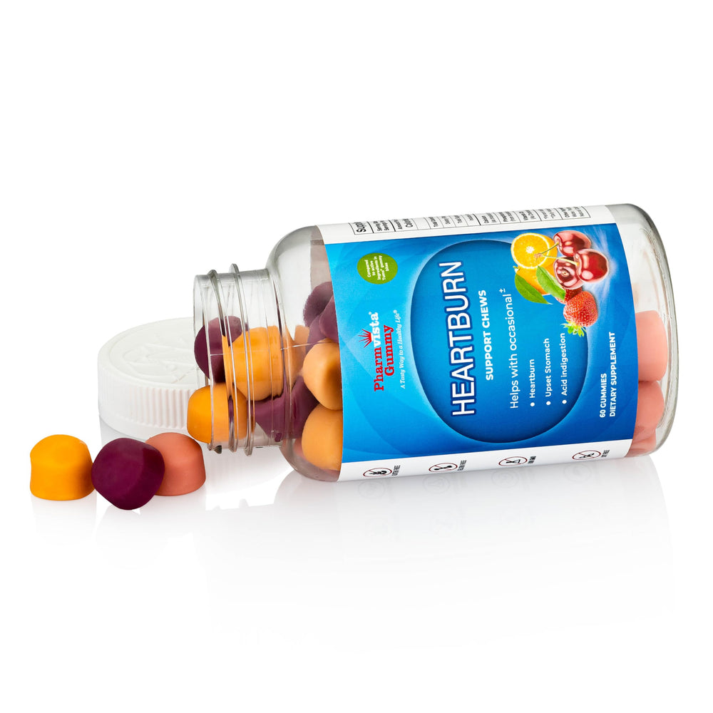 Pharmvista Heartburn Gummy Bites packaging front