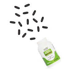 60-count bottle of TheHeme iron polypeptide softgels