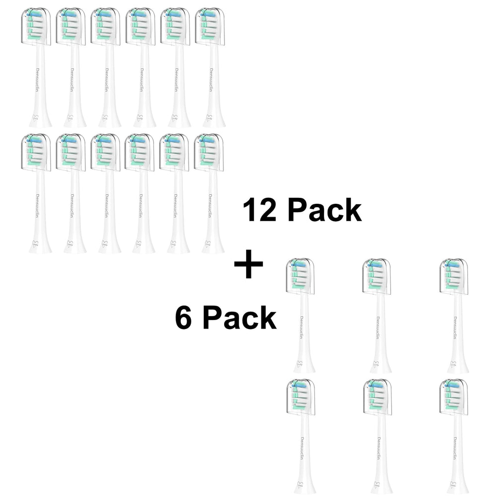 Densuuclin 18-pack replacement heads compatible with Philips Sonicare models C1, C2, C3 and more