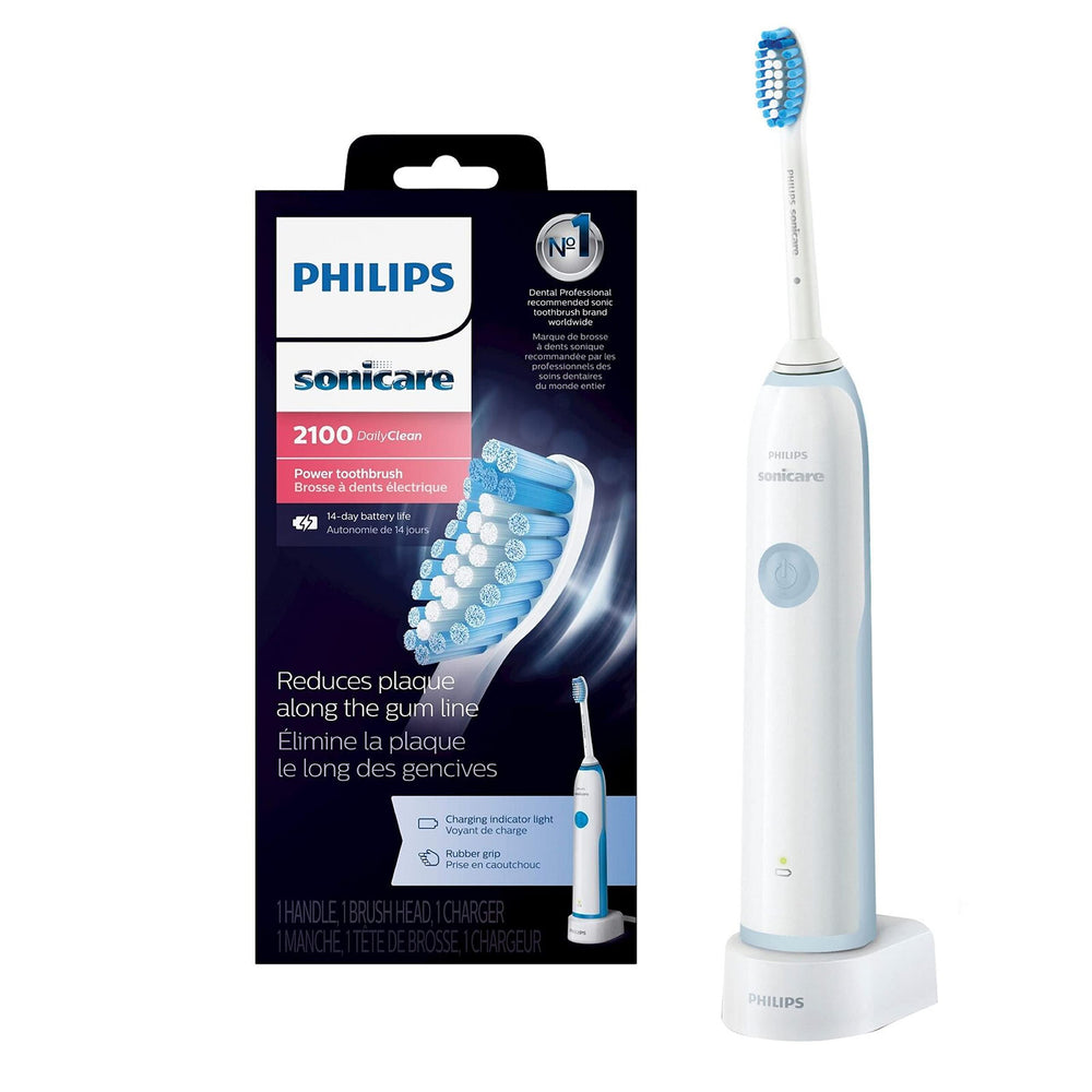 Front view of Philips Sonicare 2 Series HX6211 toothbrush