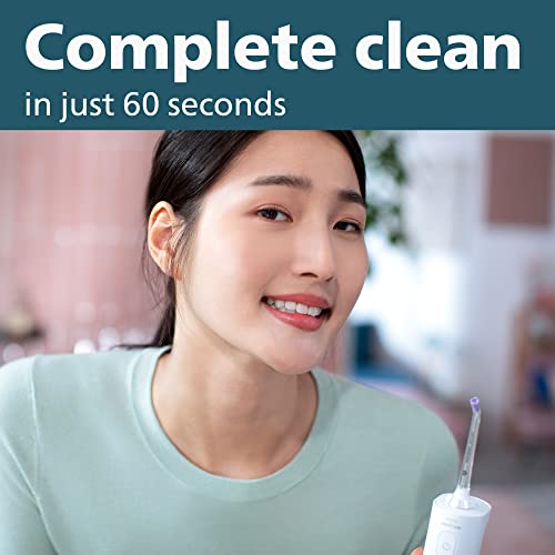 Includes 1 cordless flosser, two nozzles, USB cable and wall adapter