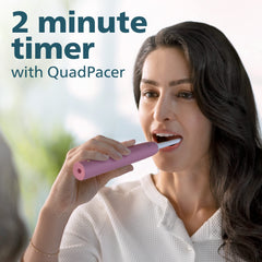 Front view of Philips Sonicare 4100 deep pink