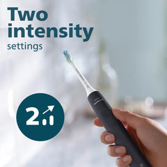 Two intensity settings on the handle