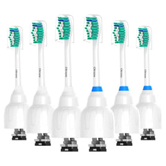 Six Philips Sonicare replacement heads in a 6-pack