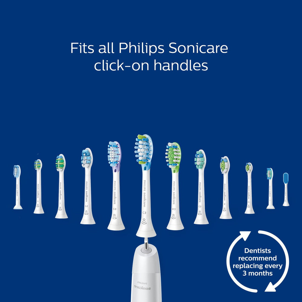 Blue reminder bristles indicate replacement time