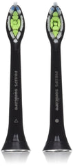 Philips Sonicare DiamondClean replacement brush heads in black, 2-pack (HX6062/94)