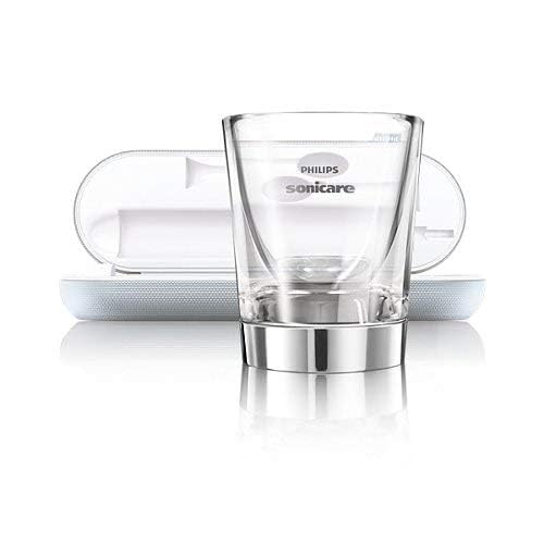 Accessories for Philips Sonicare DiamondClean Connected 2-Pack: 2 Premium Plaque Brush Heads, 2 USB charging travel cases, and charging glasses