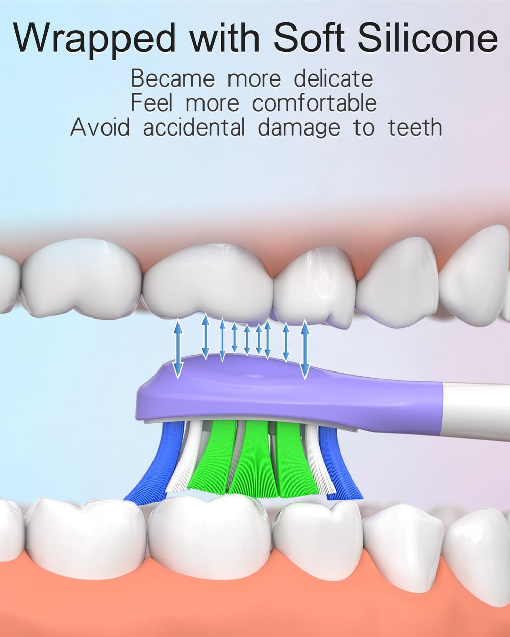 DuPont bristles on the replacement heads