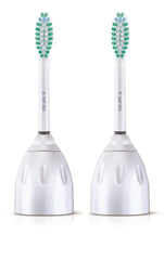 Philips Sonicare E-Series replacement heads white 2-pack front view HX7022/66