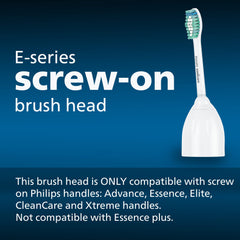Angled neck design of Philips Sonicare E-Series heads
