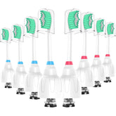 Eight-pack Philips Sonicare E Series replacement heads with caps