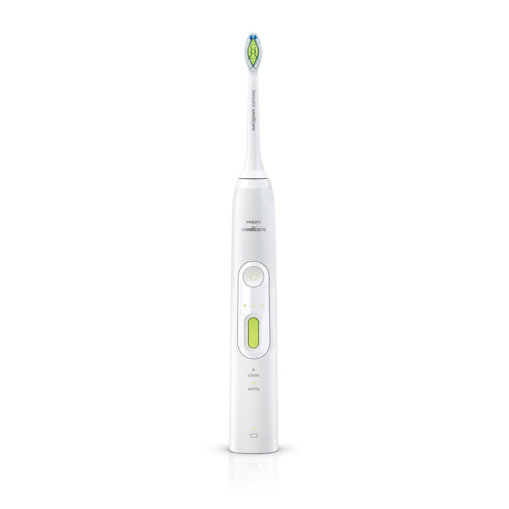 Toothbrush in use demonstrating whitening mode