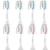 Hero image showing an 8-pack of Philips Sonicare kids replacement heads in blue and pink.