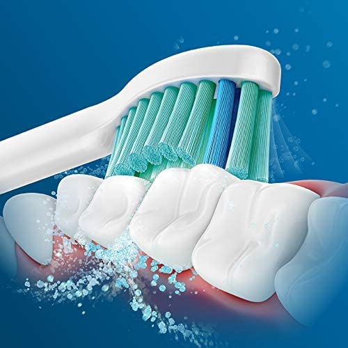 Contoured bristles matching the shape of teeth