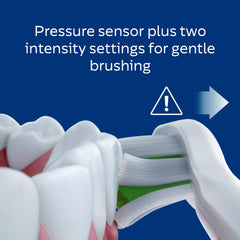 User brushing teeth with Philips Sonicare ProtectiveClean 5100 in black