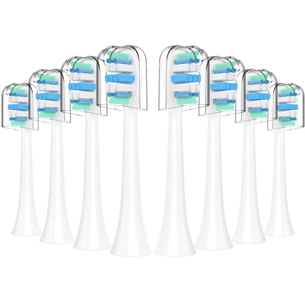Eight-pack Philips Sonicare replacement heads compatible with C1 and C2