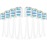 Eight-pack Philips Sonicare replacement heads compatible with C1 and C2