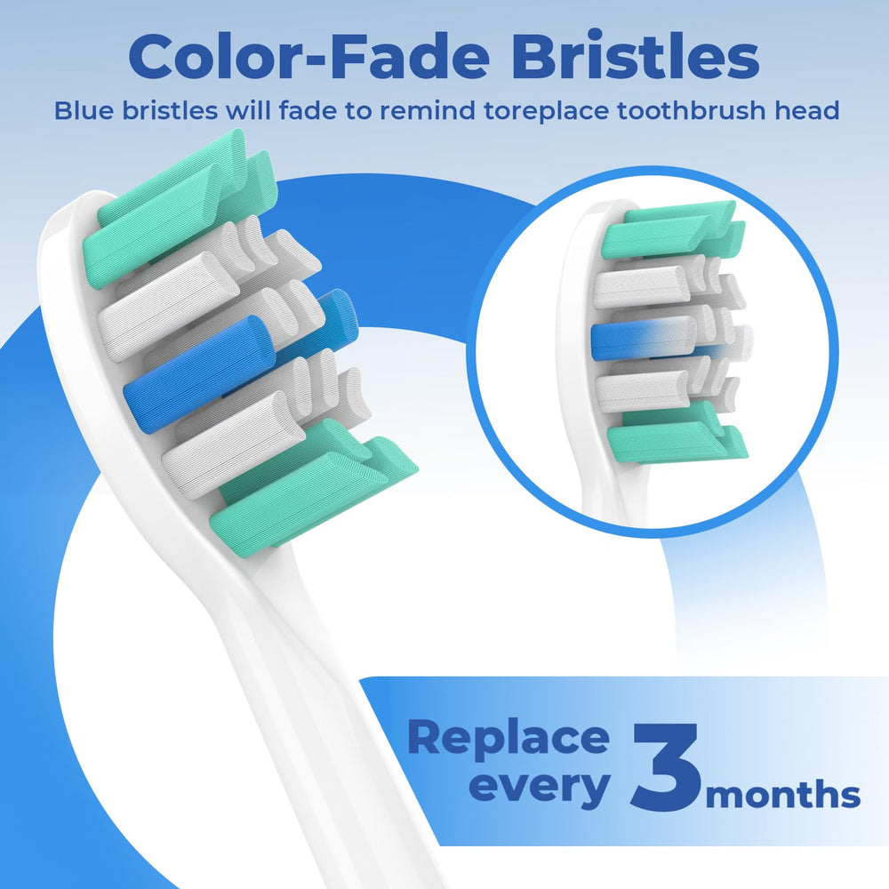 Soft bristles gently remove plaque while protecting gums