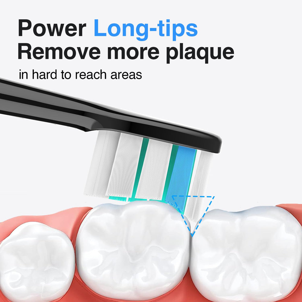 DuPont end-rounded bristles for gentle brushing