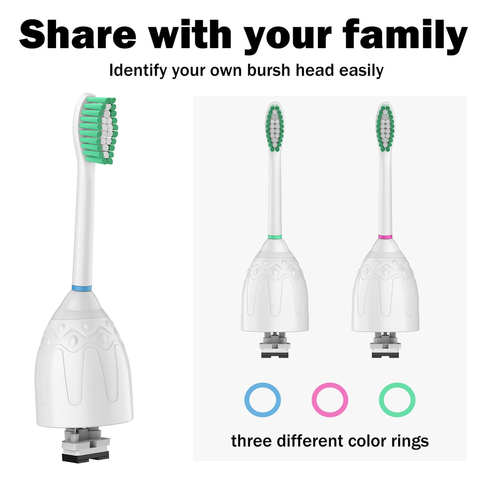 Close-up of Dupont bristles on medium-soft Philips Sonicare head