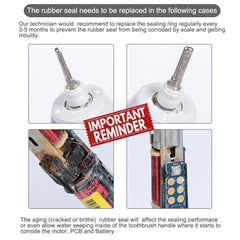 Philips electric toothbrush battery replacement kit
