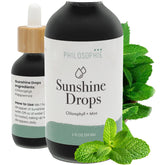 Bottle of Philosophie Liquid Chlorophyll Sunshine Drops in 2oz bottle
