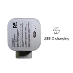 Unit dimensions diagram for PhoneSoap UV Toothbrush Sanitizer