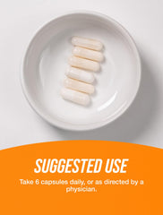 Product label highlighting soy-sourced phosphatidylserine 300mg per capsule.