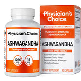 Bottle of Physician's CHOICE Ashwagandha 1950mg with Black Pepper