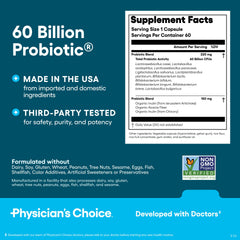 USA-made probiotic bottle with quality seals