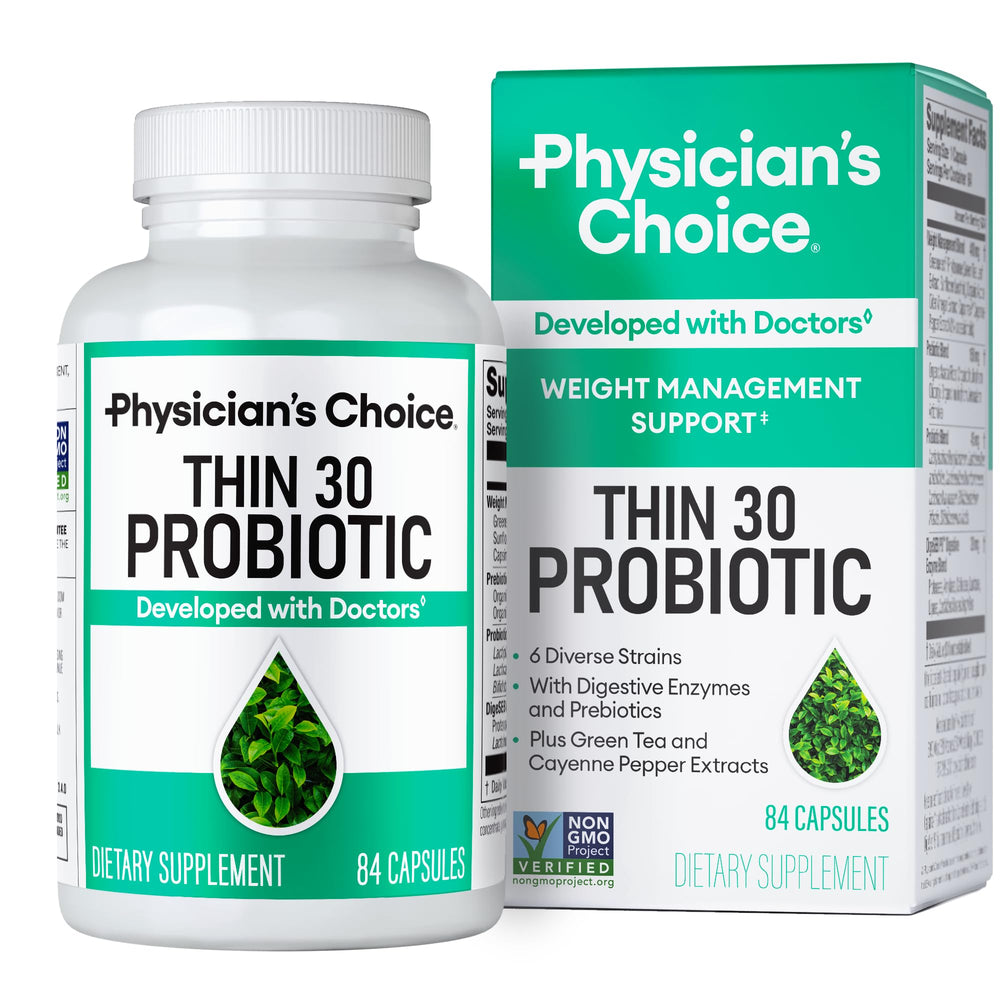 Front view of Physician's CHOICE Probiotics 84-count bottle