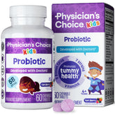 Label for Physician's CHOICE Probiotics for Kids Berry flavor