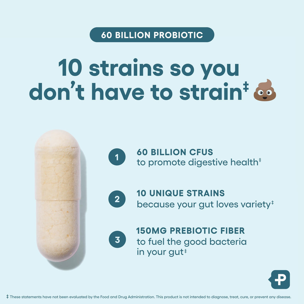 Physician's CHOICE Probiotics bottle on shelf, highlighting third-party tested purity and quality.