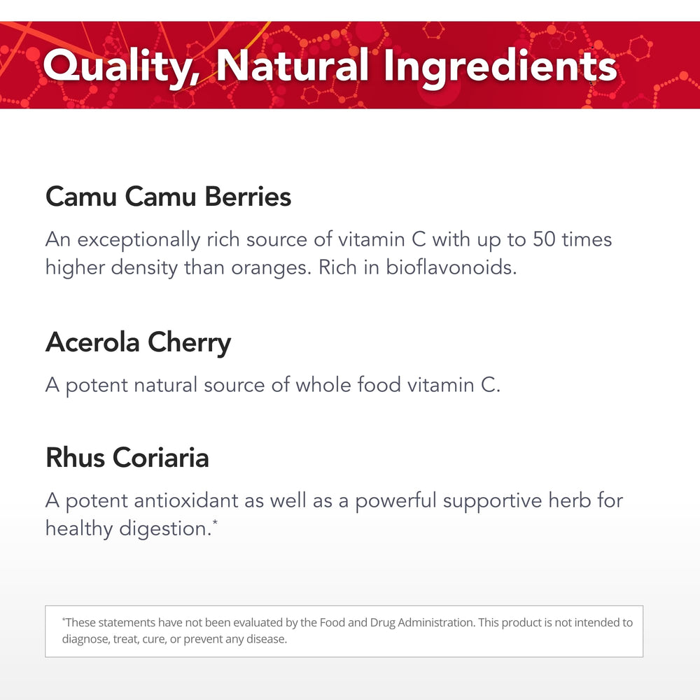 Serving suggestion: three Power-C capsules with water