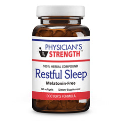 Physician's Strength Restful Sleep bottle with label