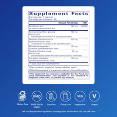 Close-up of Panax ginseng and eleuthero herbs in Phyto-ADR