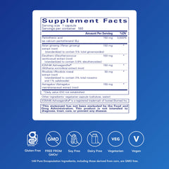 Phyto-ADR bottle with Panax ginseng and Eleutherococcus (eleuthero) adaptogens