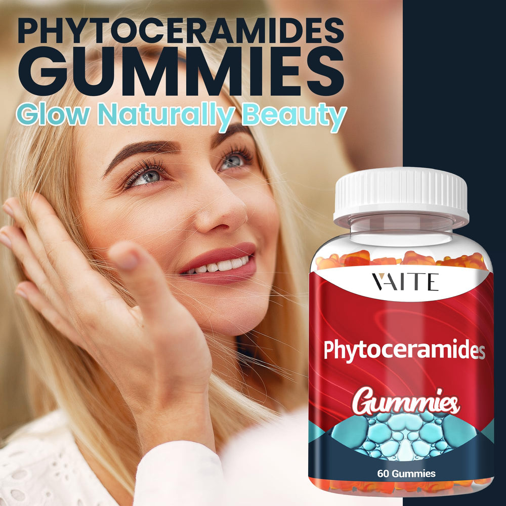 Women and men using vegan phytoceramides gummy supplement