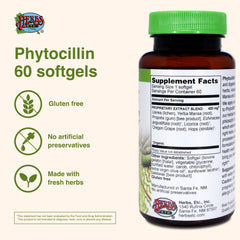 Close-up of Phytocillin softgels capsules