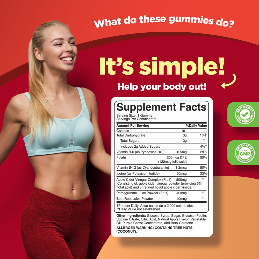 Phytoral ACV Gummies on a plate illustrate easy daily digestion support.