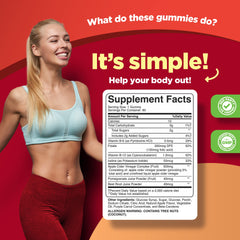 Phytoral ACV Gummies on a plate illustrate easy daily digestion support.