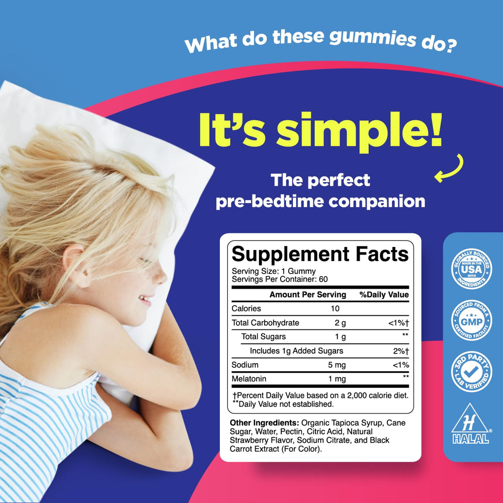 Phytoral Kids Melatonin 1mg Gummies packaging box