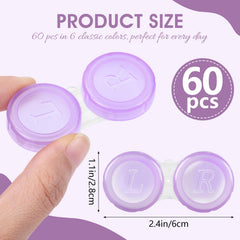 Six vibrant color options for Phyyixs contact lens cases