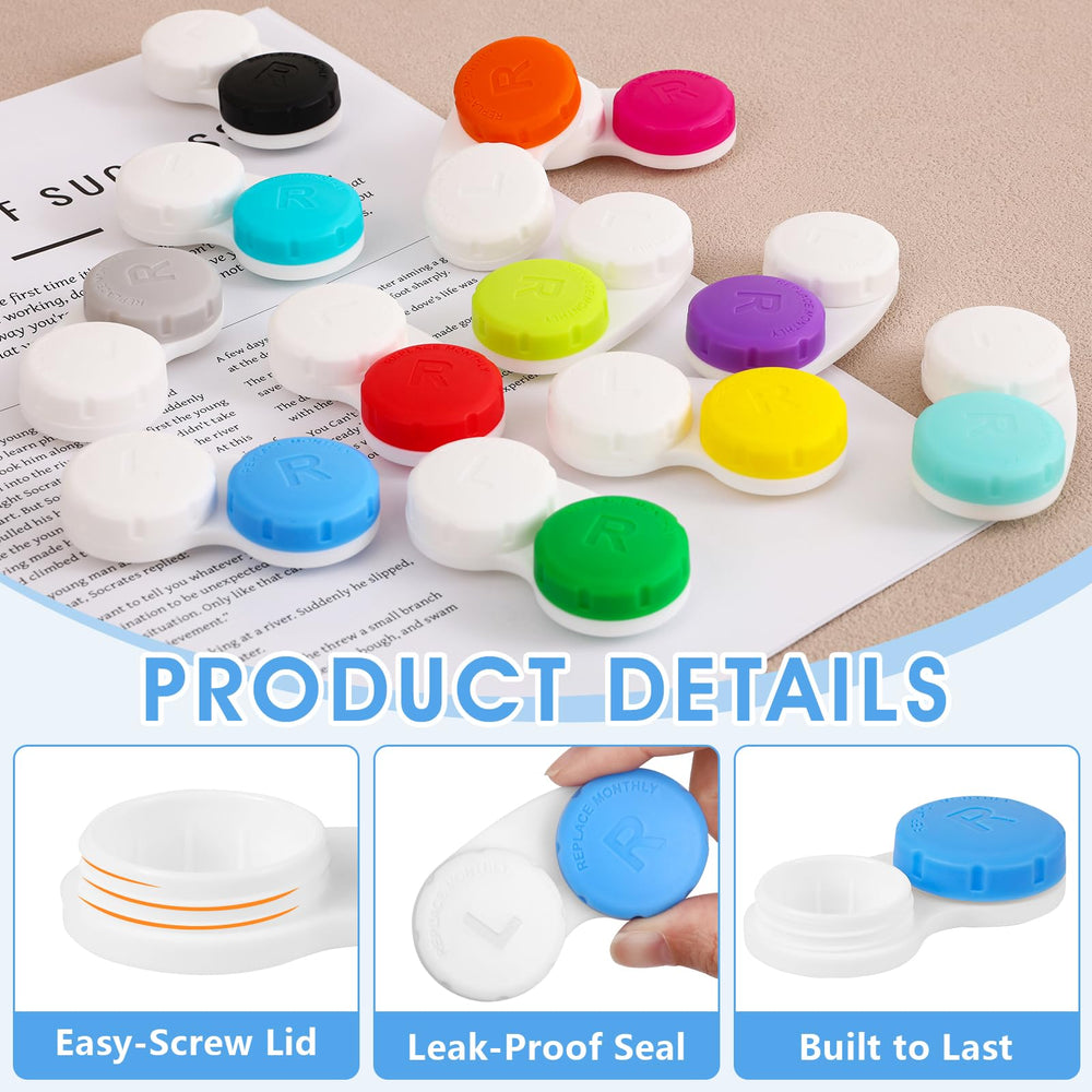 Durable ABS plastic lens cases in vibrant colors