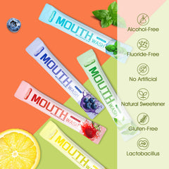Individually sealed mouthwash strips for hygienic use