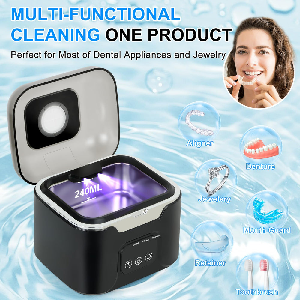 Dual UV lights for deep cleaning and odor removal