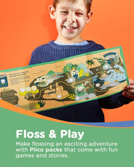 Homebox Dino with 150 kid-friendly floss picks